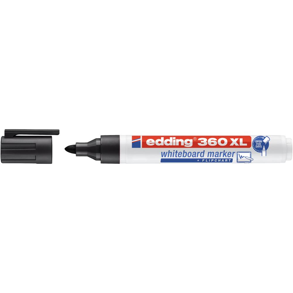 Marker Edding 360XL pentru tabla, varf 1.5-3 mm, negru