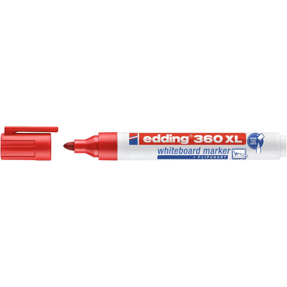 Marker Edding 360XL pentru tabla, varf 1.5-3 mm, rosu
