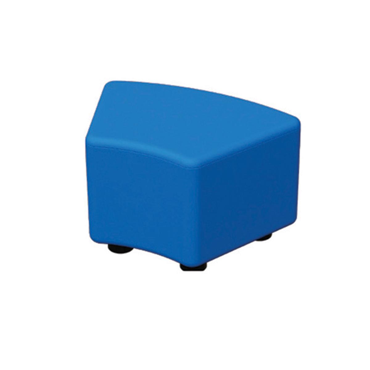 Taburet eco piele Chip, 90x76x43h cm, albastru