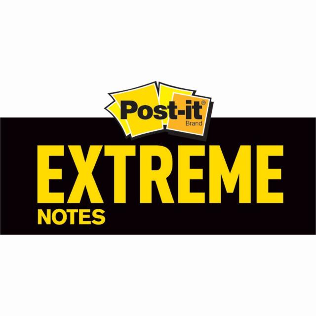 Notite autoadezive Post-it Extreme, 76 x 76 mm, 45 file/bucata, 3 bucati/pachet