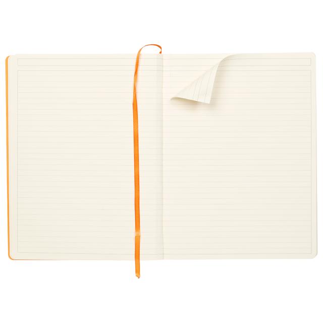 Notebook  A4+ Rhodiarama, 80 file, ivory dictando, turcoaz