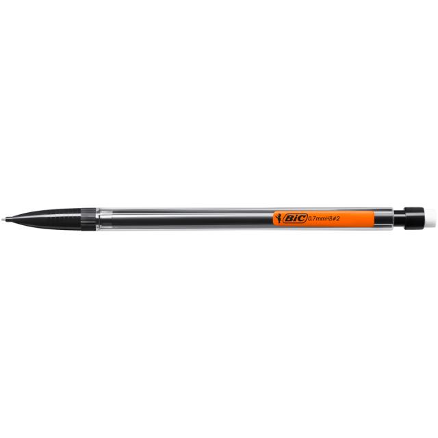 Creion mecanic BIC, Matic Classic, 0.7 mm, corp negru, clip diverse culori