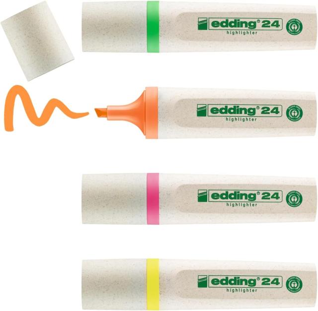 Textmarker Edding, E24, 4 culori/set