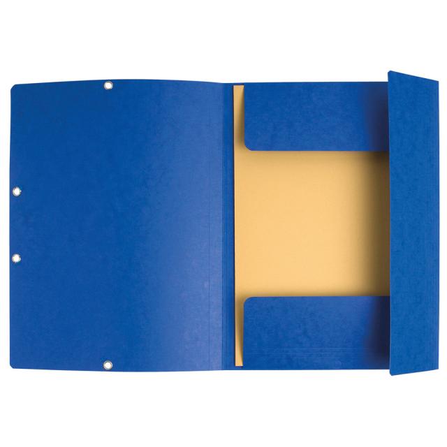 Dosar plic cu elastic Exacompta, carton, albastru