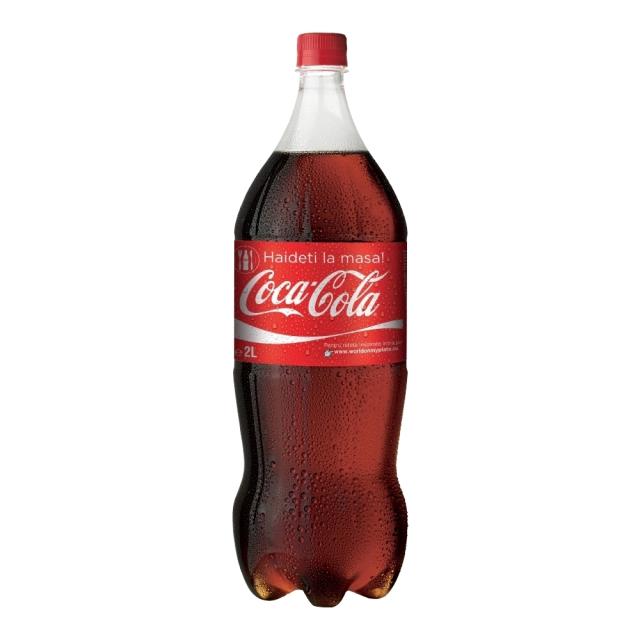 Bautura racoritoare carbogazoasa Coca-Cola, 2 l, 6 sticle/bax