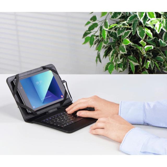 Husa Flip Cover cu tastatura pentru tableta 7 inch, HAMA U8182500, Negru