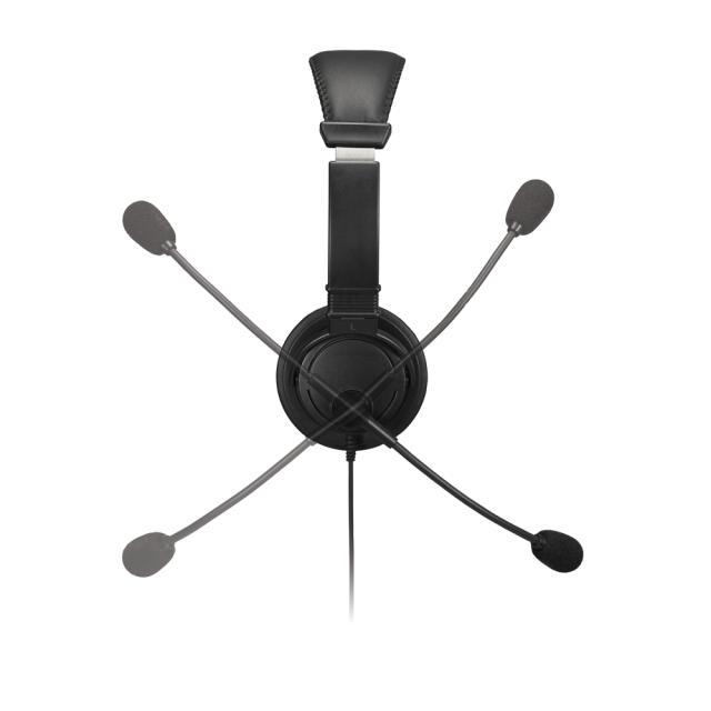 Casti Kensington, reglabile, microfon cu anulare sunet inclus, conexiune cablu USB-A 1.8 m, nergu