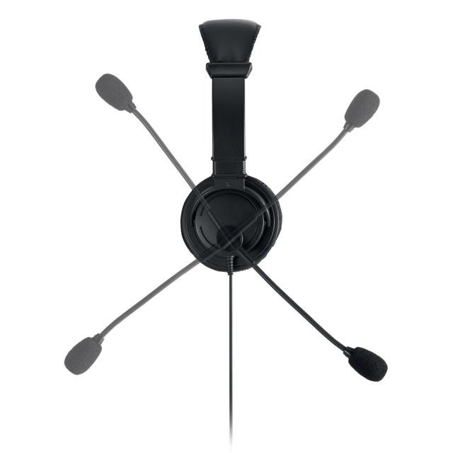 Casti Kensington, reglabile, microfon cu anulare sunet inclus, conexiune cablu USB-C 1.8 m, nergu