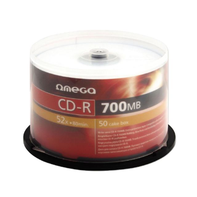 CD-R Omega, 52x, 700 MB, 50 bucati/shrink