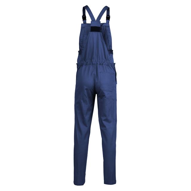 Pantaloni cu pieptar Partner albastru Royal bumbac 280g XXL,cu bretele reglabile, buzunare laterale