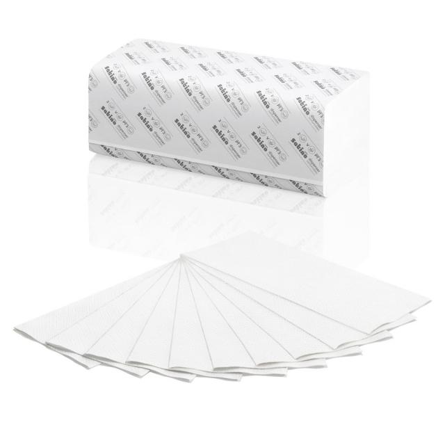 Servetele V Satino Smart, albe,  2 straturi, 24 x 22 cm, 268 portii/pachet, 15 pachete/bax