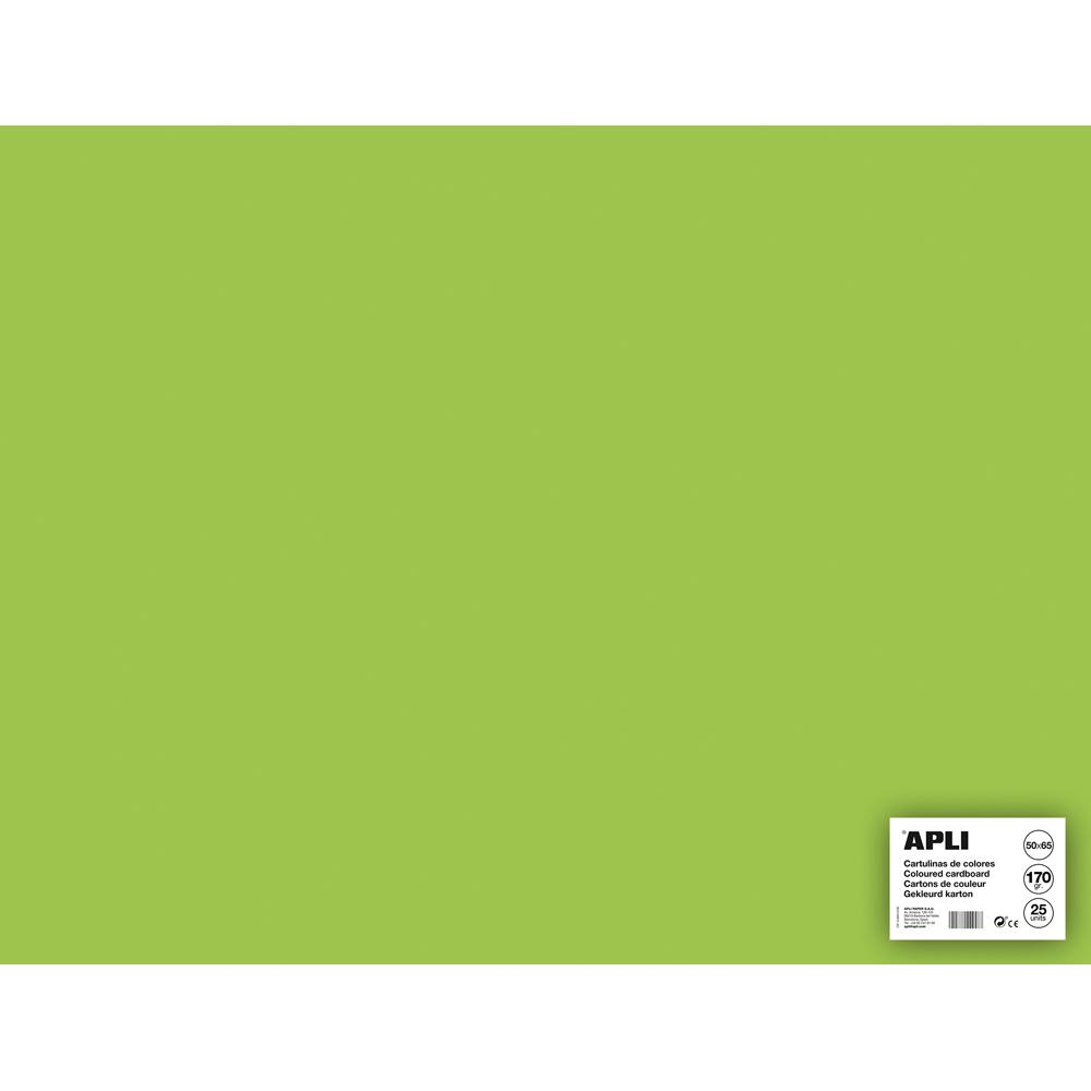 Carton color, Apli, 50x65, 170 g, 25 coli/top, verde pal
