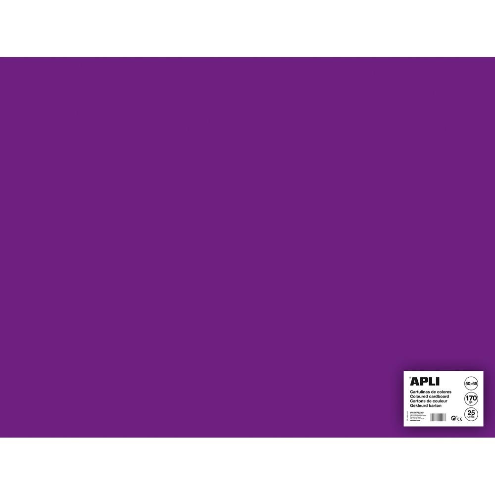 Carton color, Apli, 50x65, 170 g, 25 coli/top, violet