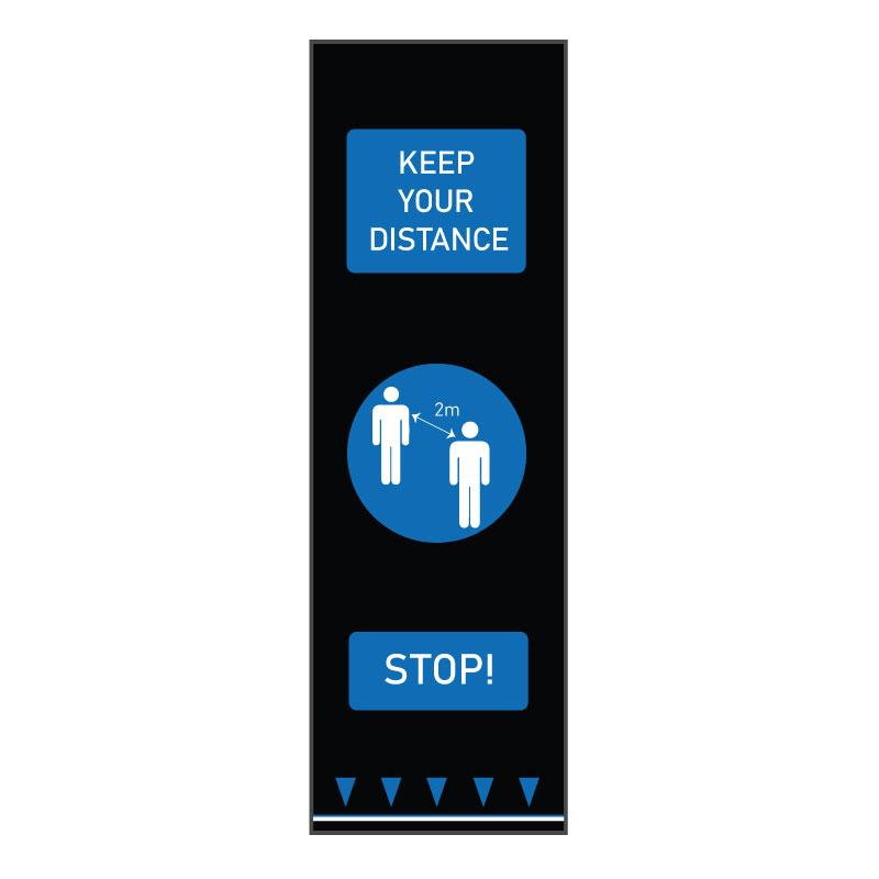 Covor avertizare pentru pardoseli, People, 0.65 x 2 m, albastru