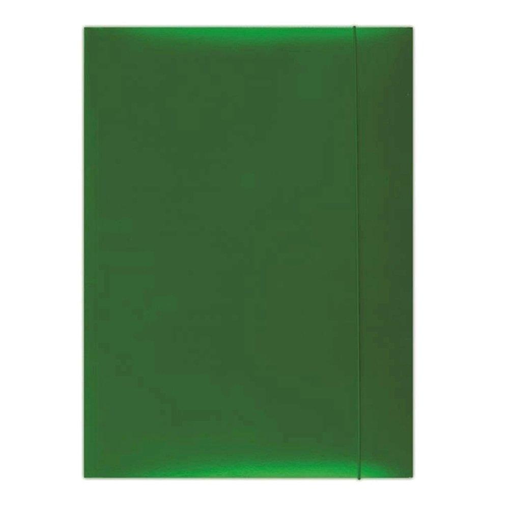 Mapa cu elastic Donau, carton plastifiat, verde