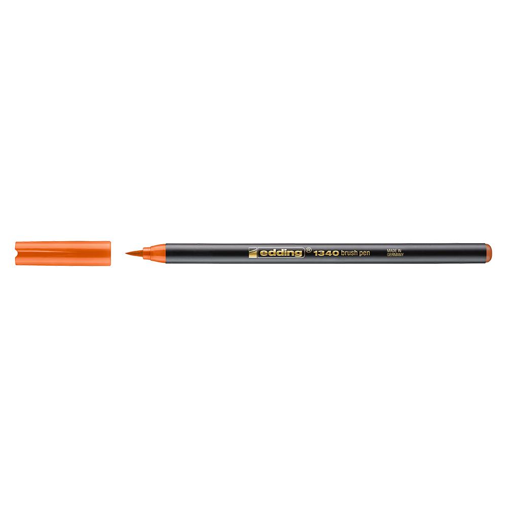 Marker, Edding 1340, varf tip pensula, portocaliu