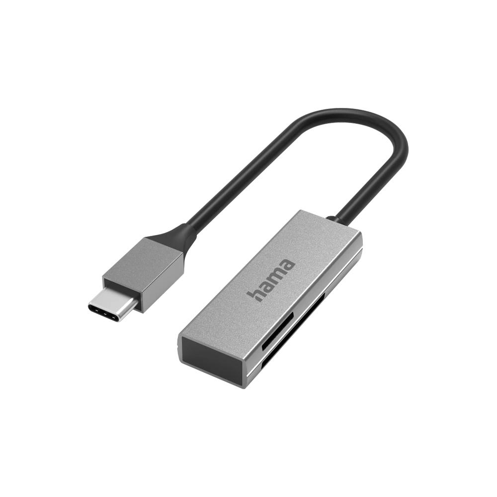 Cititor de carduri Hama, USB-C, USB 3.0, SD si microSD