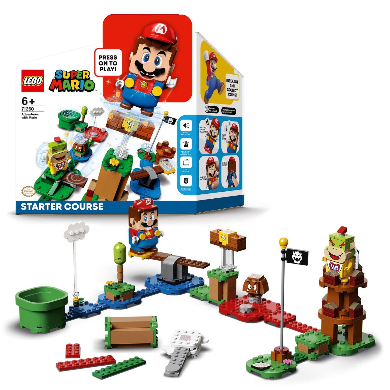 LEGO Super Mario, Aventurile lui Mario, set de baza, numar piese 231, varsta 6+