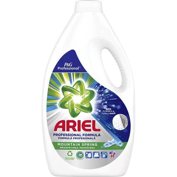 Detergent lichid ARIEL Professional Mountain Spring, 2 x 3L, 120 spalari