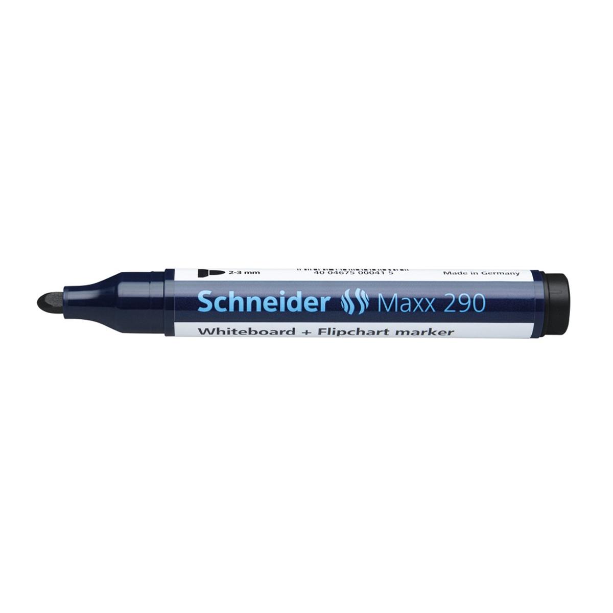 Marker pentru tabla Schneider Maxx 290, varf rotund 2-3 mm, negru