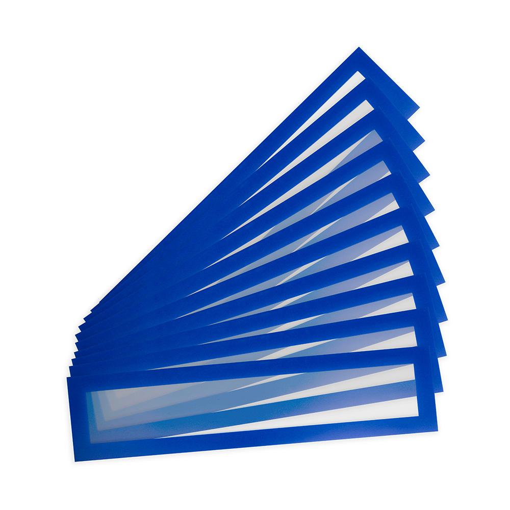 Rama magnetica header Tarifold, albastru, A4/A3, 317x75 mm, 10 bucati/set