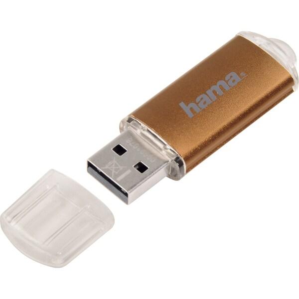 Memorie USB HAMA Laeta 124005, 128GB, USB 3.0, maro