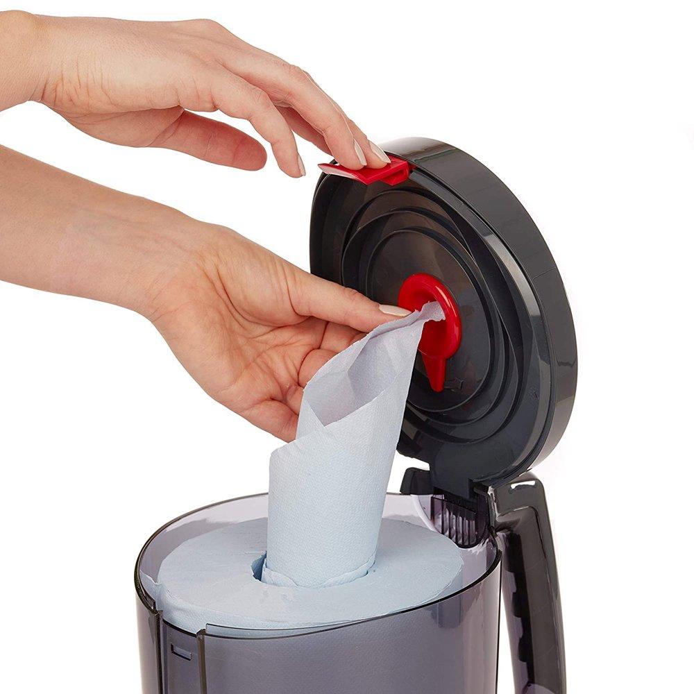 Dispenser Kimberly-Clark WyPall Reach, negru, compatibil cu rolele WypAll