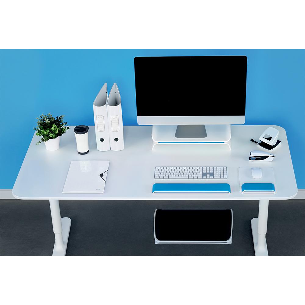Suport ergonomic Leitz Ergo WOW, pentru tastatura, albastru