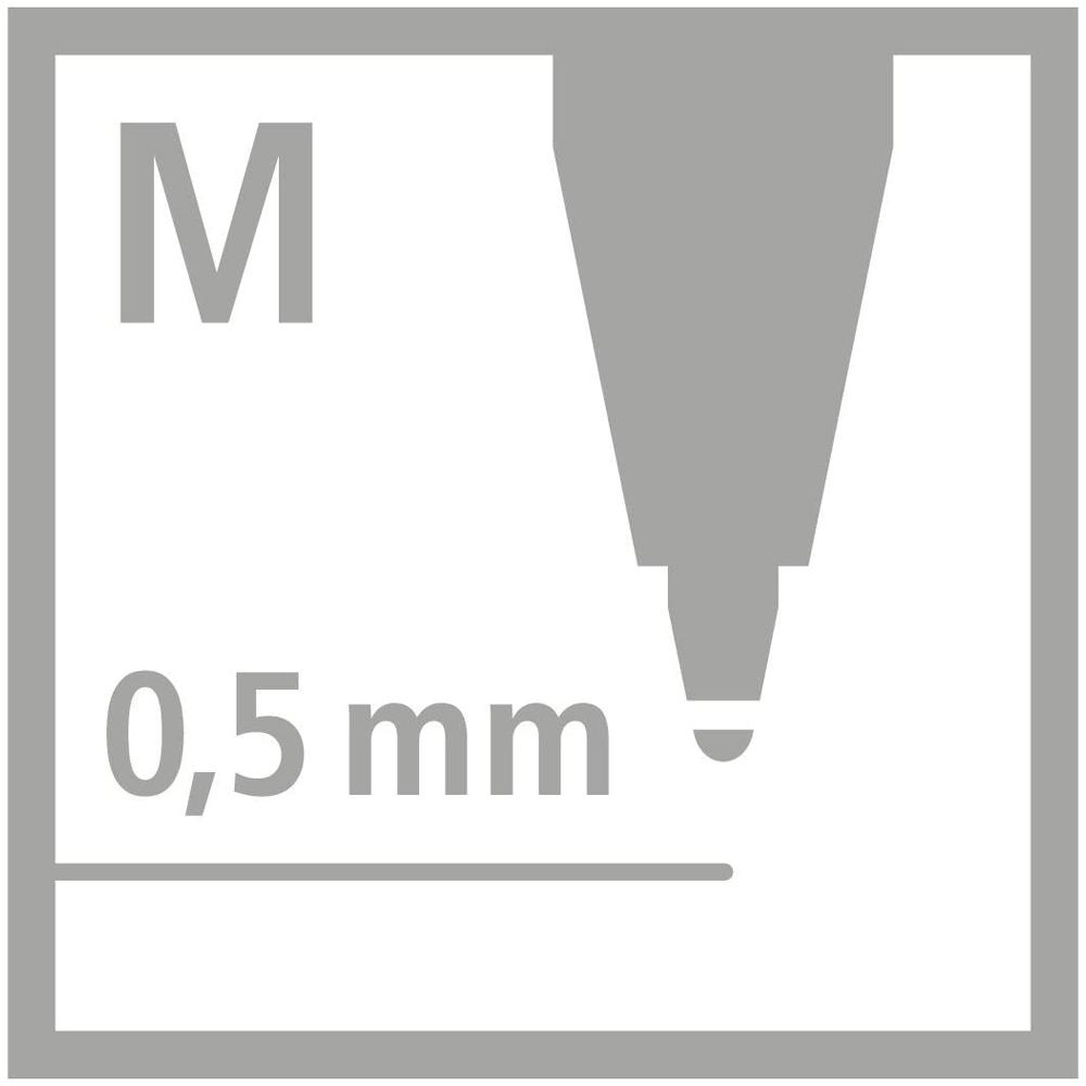 Pix cu mecanism Stabilo Pointball, 0.5 mm, 3 bucati/blister