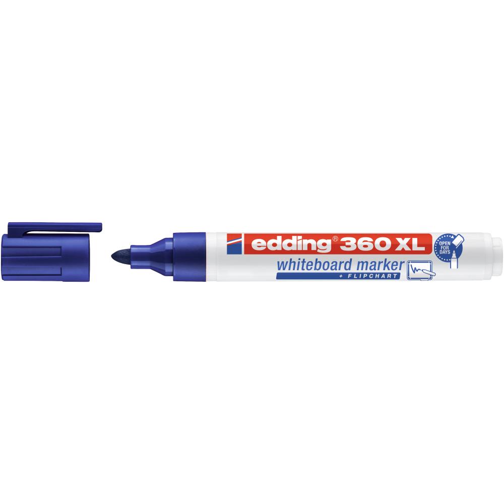 Marker Edding 360XL pentru tabla, varf 1.5-3 mm, albastru