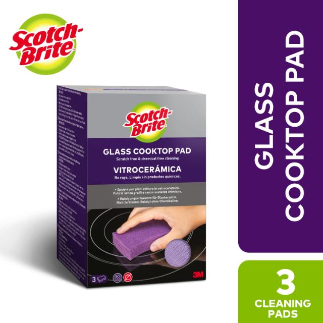 Burete curatare plite de sticla Scotch-Brite, 1 bucata/pachet
