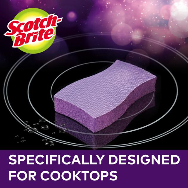 Burete curatare plite de sticla Scotch-Brite, 1 bucata/pachet