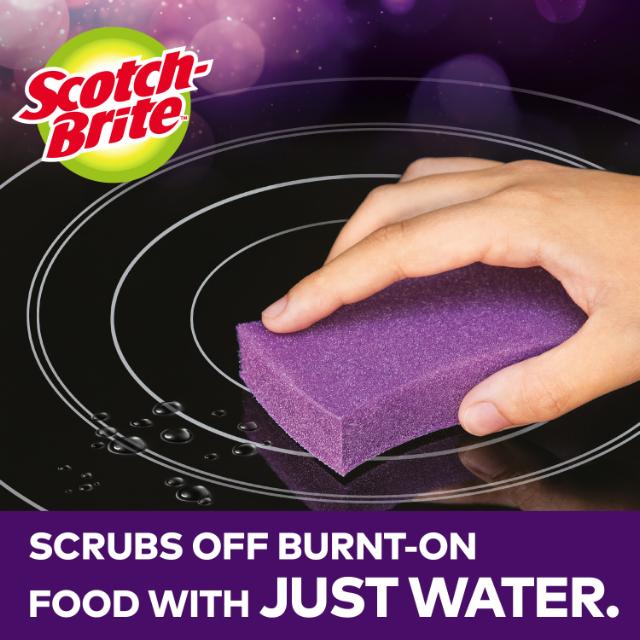 Burete curatare plite de sticla Scotch-Brite, 1 bucata/pachet