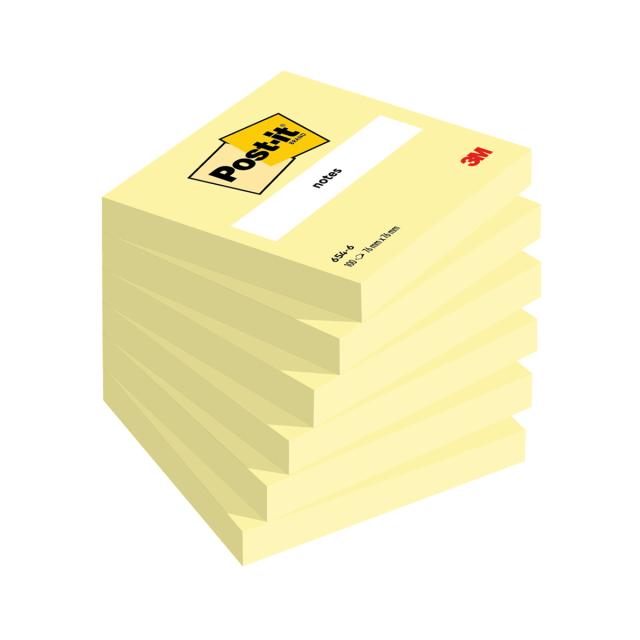 Notite adezive Post-it®, Galben Canary yellow, 76 mm x 76 mm, 100 file/bucata, 100% PEFC