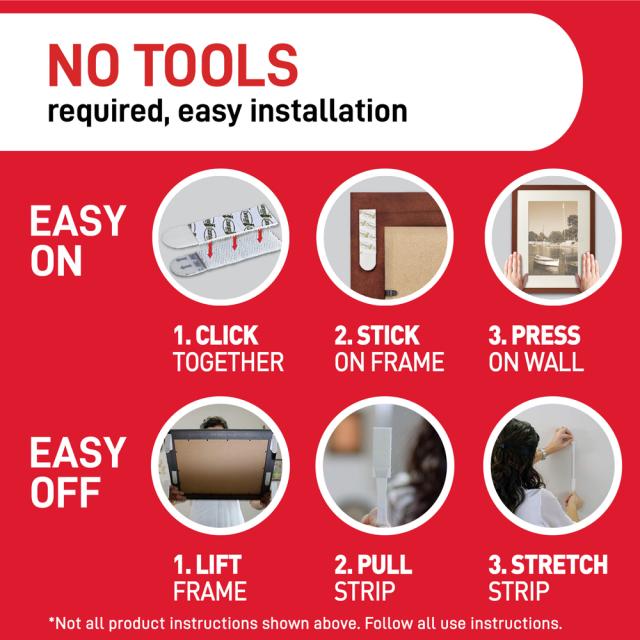 Sistem tip arici sustinere tablouri 3M Command™ 17206 mari, alb, maxim 7 kg, 4 perechi/set