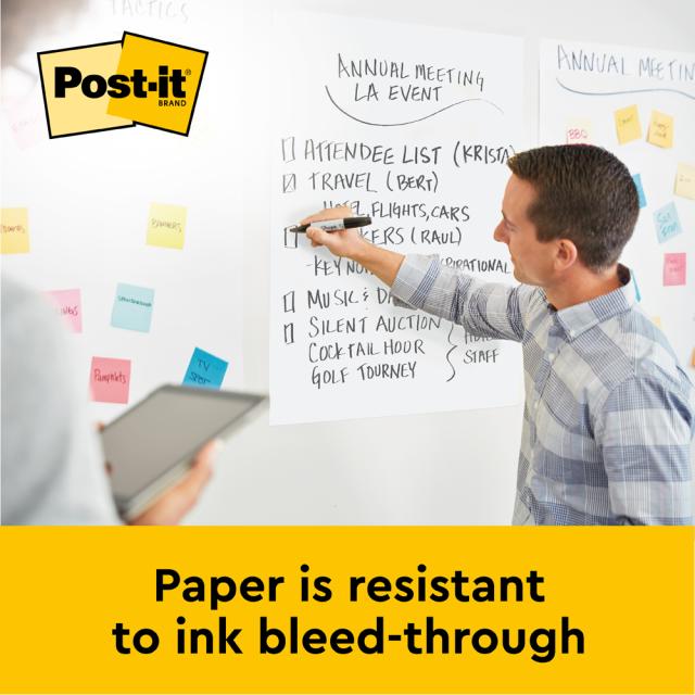 Flipchart de birou Post-it SuperSticky, 58.4 x50.8 cm, 20 coli