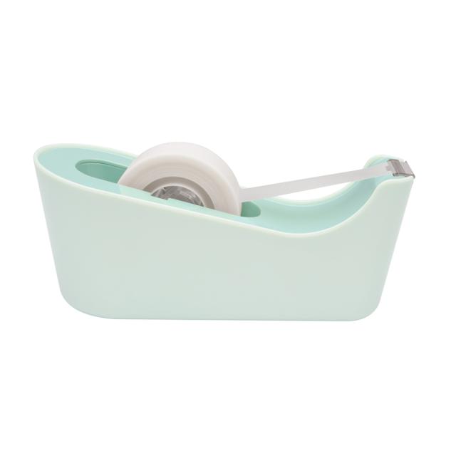 Dispenser Scotch C18L autonom menta include o rola banda adeziva Scotch Magic 19mm x 8.89mm, design elegant, rezistent