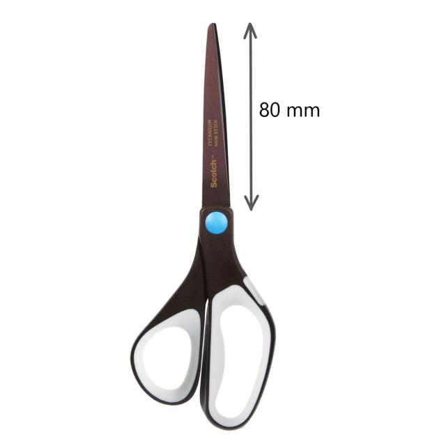 Foarfeca Scotch, Titanium, antiaderenta, 20 cm, negru