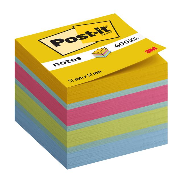 Minicub notite adezive Post-it Ultra, 51 x 51 mm 400 file/cub, 100% PEFC