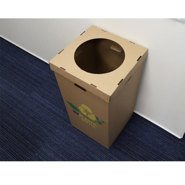 Cos carton RTC, colectare selectiva PLASTIC/METAL, 400 x 400 x 795 mm