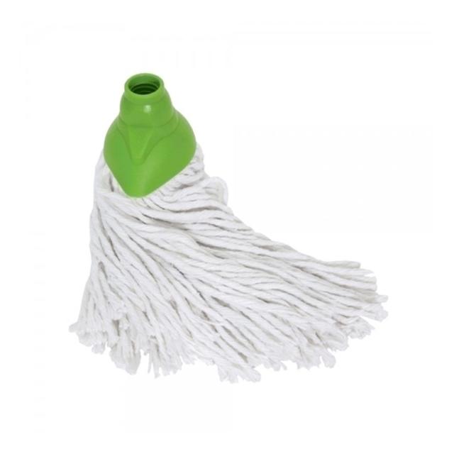 Mop bumbac, montura verde, 250g