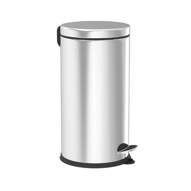 Cos inox cu pedala si galeata interioara, 12L