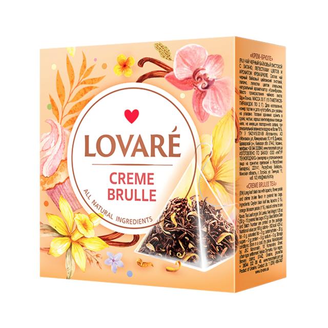 Ceai Lovare Creme Brulee Piramide, 15 plicuri/cutie