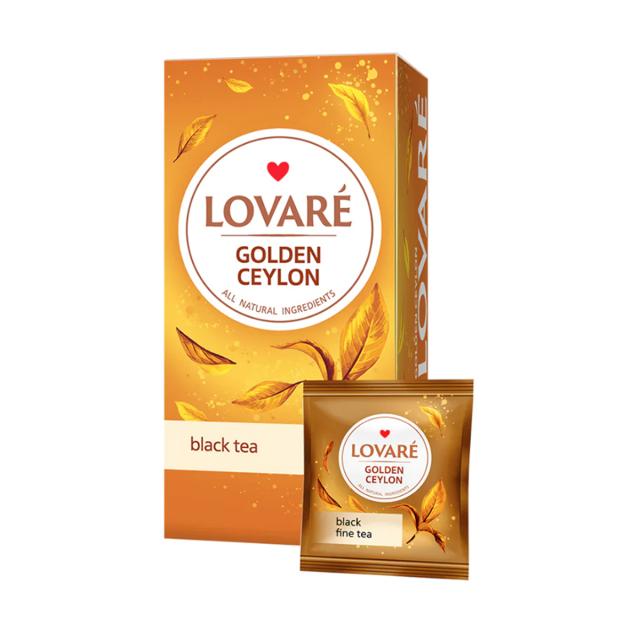 Ceai Lovare Golden Ceylone, 24 plicuri/cutie