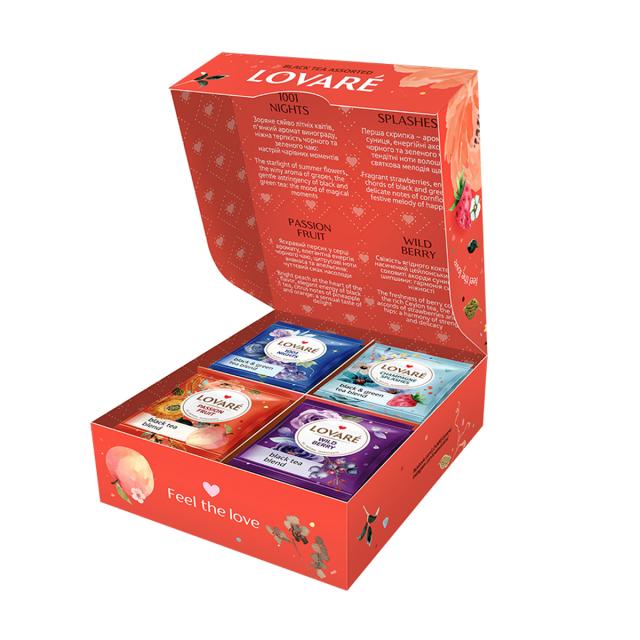 Ceai Lovare Black Tea Assorted, 32 plicuri/cutie