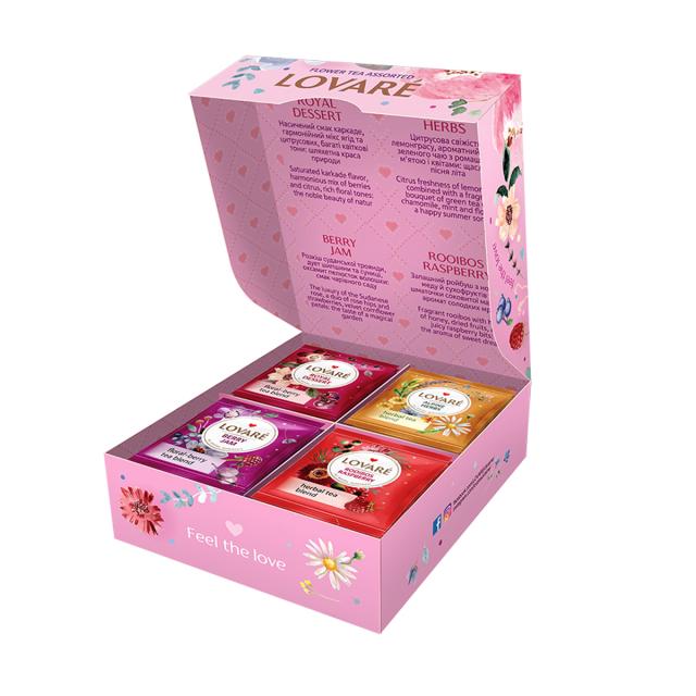 Ceai Lovare Flower Tea Assorted, 32 plicuri/cutie