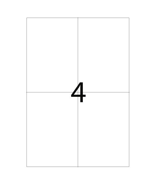 Etichete autoadezive Apli poliester, A4, 105 x 148 mm, 80 bucati, 20 coli/set