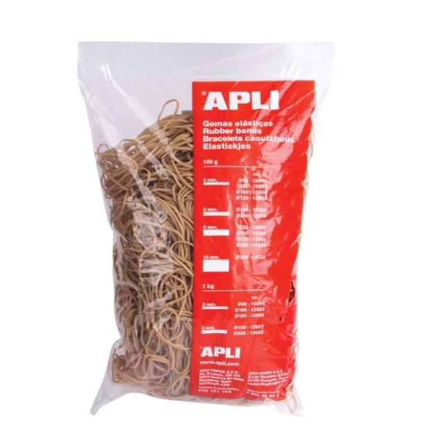 Elastice Apli, diametru 200 mm, latime 10 mm, 1kg