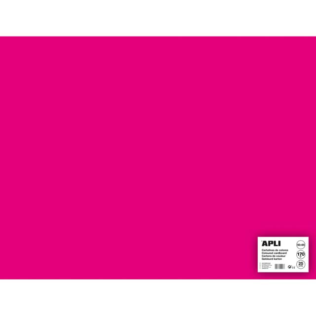 Carton color, Apli, 50x65, 170 g, 25 coli/top, fucsia