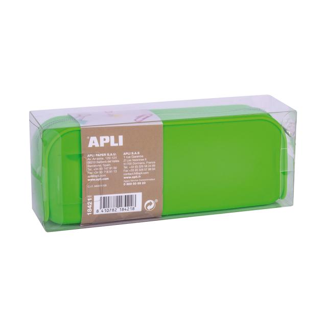 Penar Apli Fluor 185x75x55 mm, 1 compartiment, silicon verde